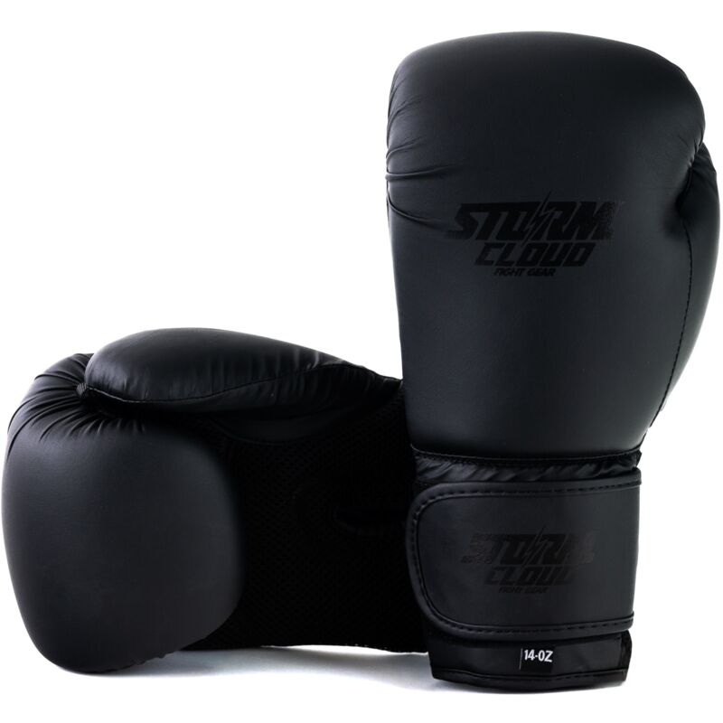 StormCloud Rookie Boxhandschuhe Schwarz/Schwarz 8oz