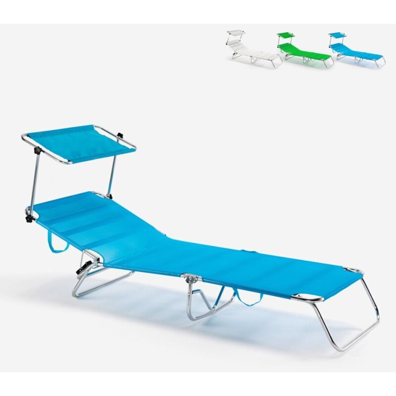 Strandbett Am Strand Strandbett Aluminium Klappbett Schwimmbad Cancun - Blau
