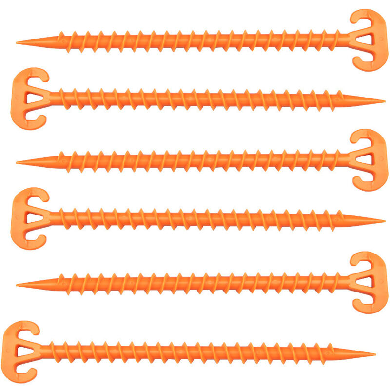 Strandanker, 28 cm, zur Befestigung von Tieren, Zelten, Markisen, Stranddecken usw. an Stränden und auf Rasenflächen, 10 Stück