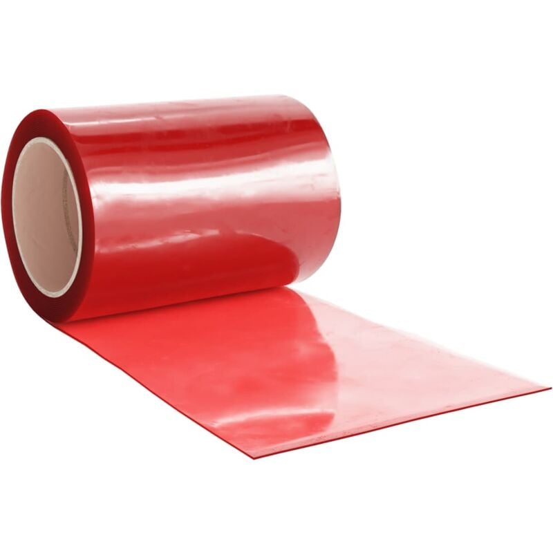 Türvorhang Rot 300x2,6 mm 10 m pvc - Vidaxl
