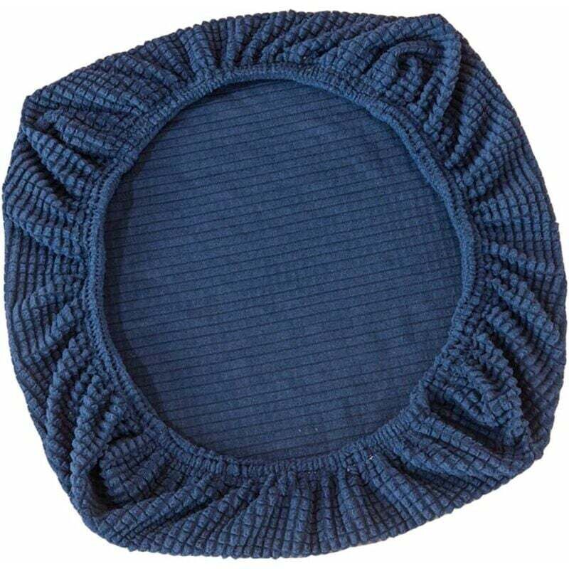 Stretch-Sitzbezug für Bürostuhl, Sitzbezug, Drehstuhl, Bürostuhl, Dunkelblau