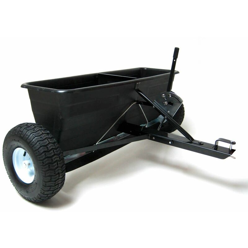 Anhänger Streuwagen SW105 Düngerstreuer Salzstreuer für Rasentraktor 80L