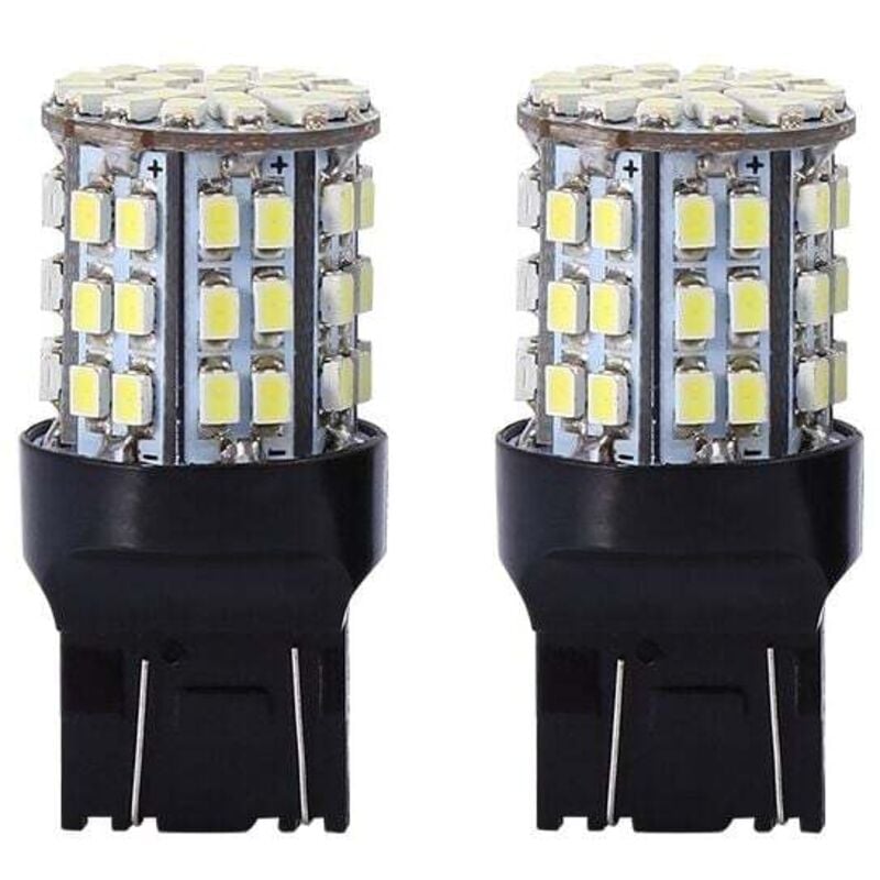 Stück 12 v dc 7443 64SMD LED-Rückfahrscheinwerfer, weiß, 6000 k, superhell, Bremslicht, Rücklicht, LED-Lampen 7443 7440 7444 7441 992 992A W21W