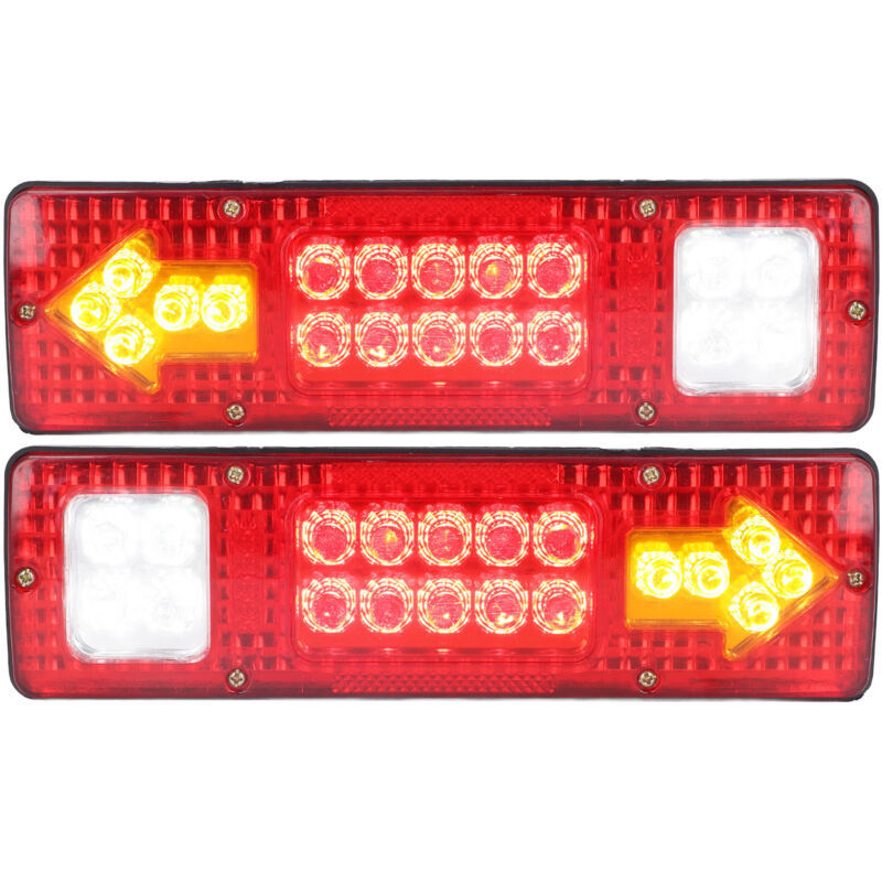 Stück 12 V LED-Rücklichter, hohe Helligkeit, universelles Blinklicht, geeignet für Anhänger, LKW, Wohnwagen, Boote, Wohnmobile von DEBUNS