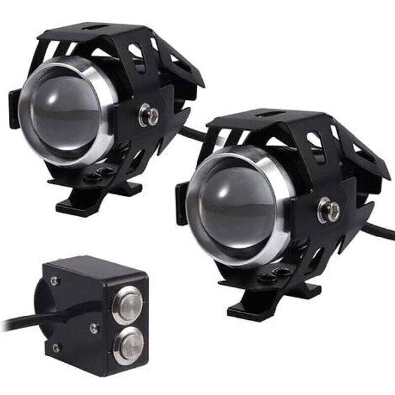 Stück 15W Motorrad-LED-Zusatzscheinwerfer, Motorrad-Nebelscheinwerfer, LED-Spot-Projektor, 3000LM, U5 wasserdicht, 12-24V für Motorrad, Quad, Roller