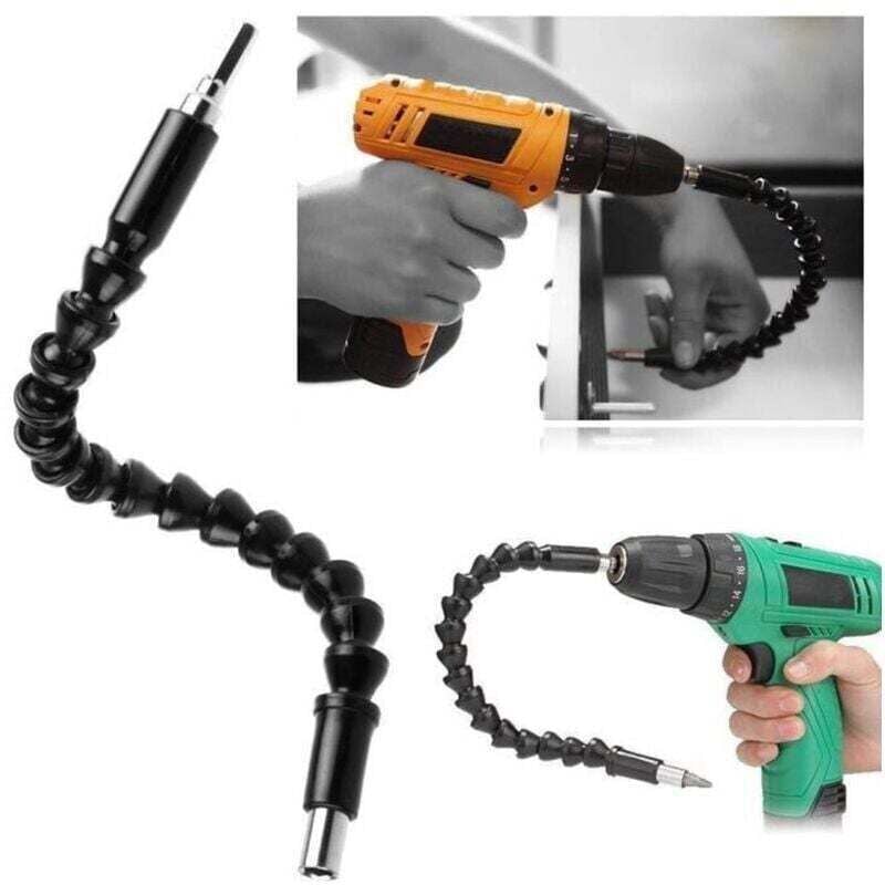 Stück 295 mm flexible Verlängerungswelle für Bohrer und Akkuschrauber, schwarz