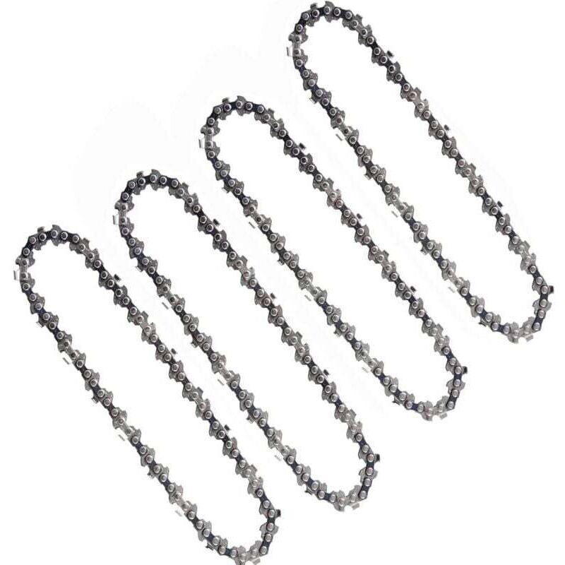 Stück 6 Zoll 1/4 Zoll Kettensägenketten, kompatibel mit Mini-Akku-Kettensägen, 6 Zoll, 37 Treibglieder, 15 cm