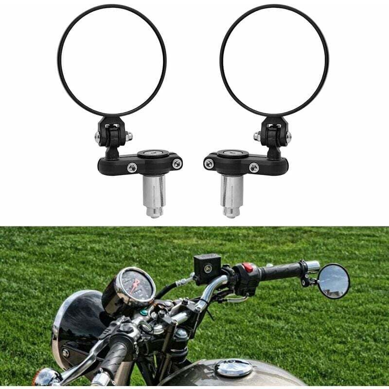 Stück 7/8 Zoll 22 mm Motorrad-Klapplenker-Rückspiegel, Lenkergriffe, Endkappen, Seitenspiegel für ATV, Fahrrad, Motorrad, Cruiser, Elektroroller
