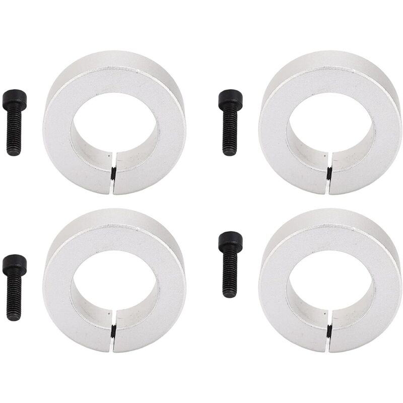 Ineasicer - Stück Aluminium-Spaltwellenmanschette, 25 mm Wellenverriegelungsmanschette für Rasentraktor-Garagentore