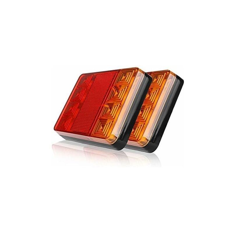 SNQ - Stück Anhänger-Rücklichter, 8 LED-Rücklichter für Auto-LKW, wasserdichte Warnleuchten, Rücklichter für Anhänger, lkw, Boot, dc 24 v