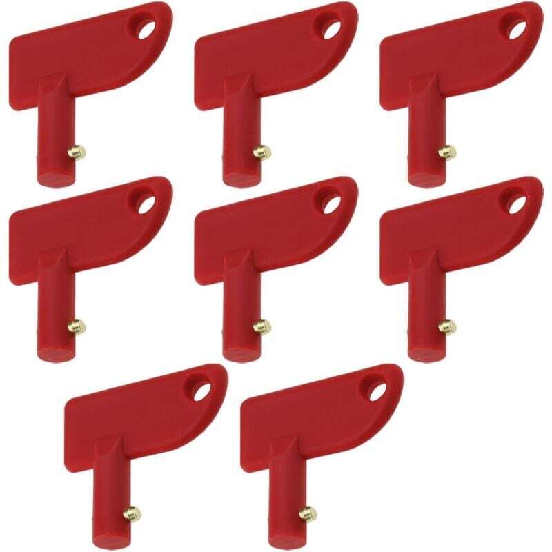 Stück Autobatterie-Trennschalterschlüssel, Batterie-Trennschalterschlüssel, Ersatz-Batterietrennschalterschlüssel für Auto, Boot, modifizierte Yacht