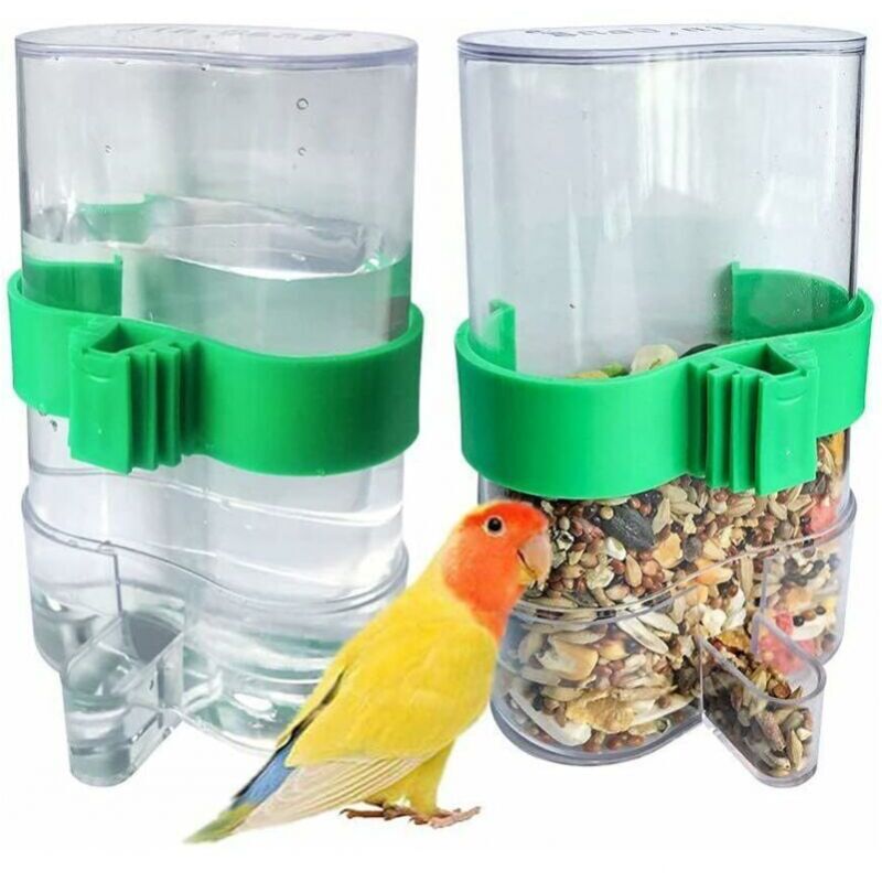 Stück Automatische Vogeltränke, Vogeltränke, Automatischer Vogelfutterspender, Automatischer Vogelfutterspender, Vogelkäfig-Zubehör Ymyny