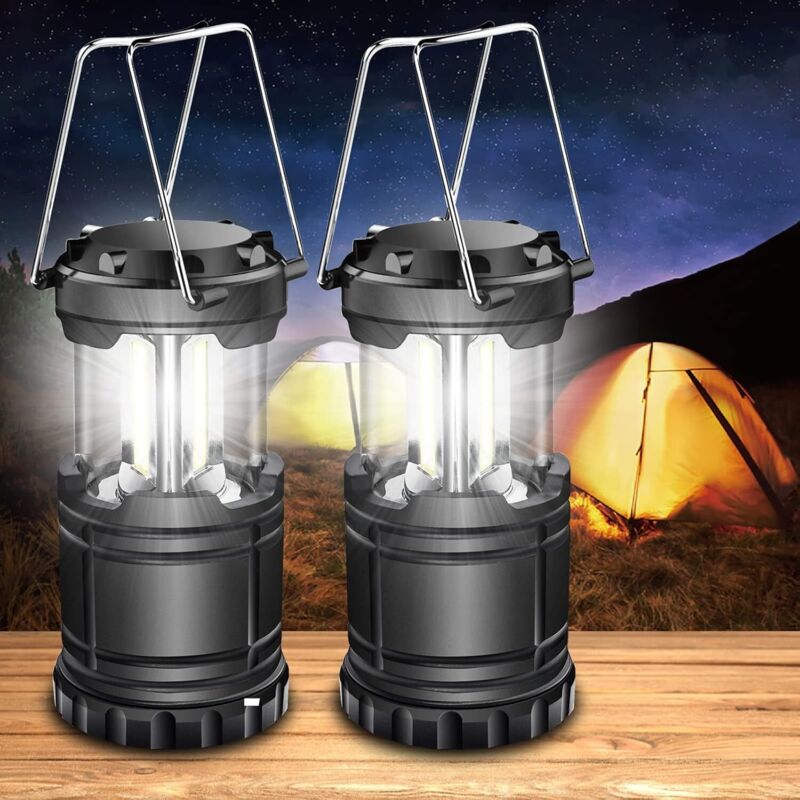 Stück Campinglaternen, LED Campinglampe, Campingzubehör, Survival-Kit für Hurrikan, Notfall, Sturm, Stromausfälle, Outdoor Tragbare Laterne