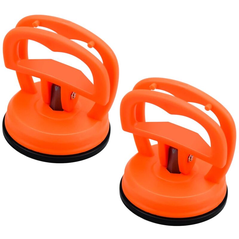 2 Stück Dent Puller Saugnapf Bildschirm Saugnapf Mini Saugnapf Auto Karosserie Dellenentfernung Handy Auto Computer Orange