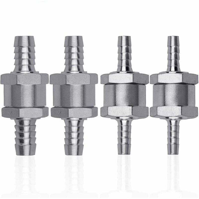 Stück Diesel-Rückschlagventile aus Aluminiumlegierung, 6/8/10/12 mm Kraftstoffventile mit Pfeil für Benzin-, Diesel-, Auto-, Boot- und