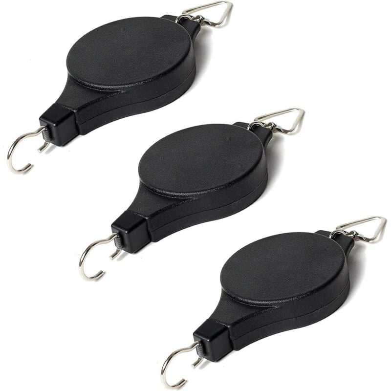 Stück einziehbare Aufhängehaken für Pflanzen, Flaschenzüge, Aufhänger für Pflanzenkorb, Blumentopf, Vogelkäfig – kann die Höhe ändern