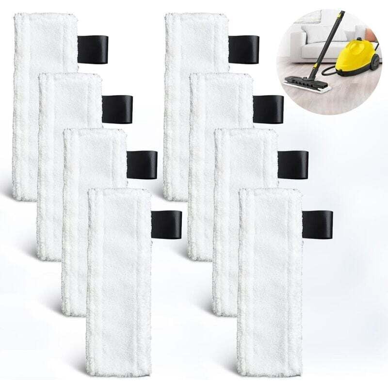 Stück Ersatz-Mopptücher für Kärcher EasyFix SC1/SC2/SC3/SC4/SC5 Dampfreiniger – waschbar – Ersatztücher für Kärcher Dampfreiniger