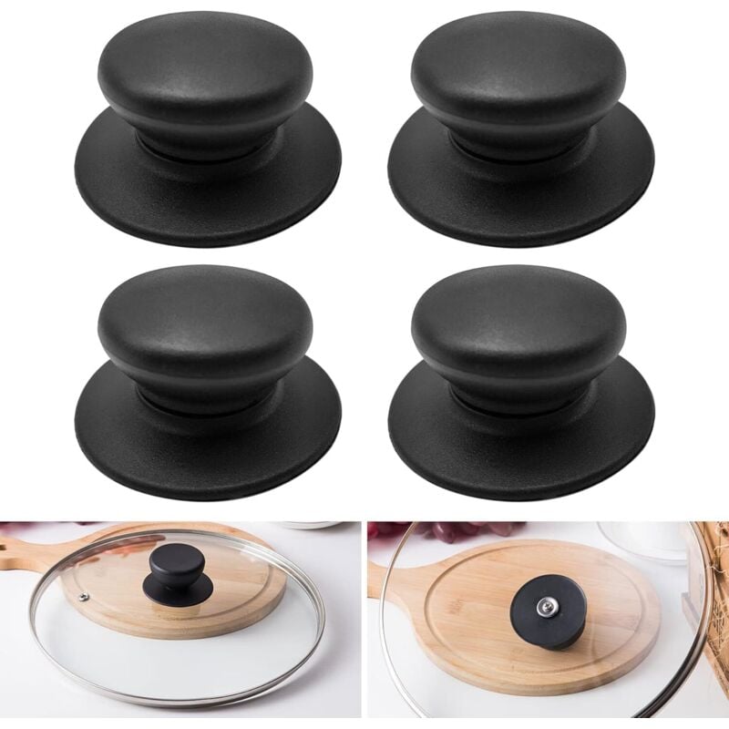 Stück Ersatzknöpfe für Topfdeckel, universelle abnehmbare Deckelgriffe mit Befestigungsschrauben im Lieferumfang enthalten – geeignet für Töpfe,