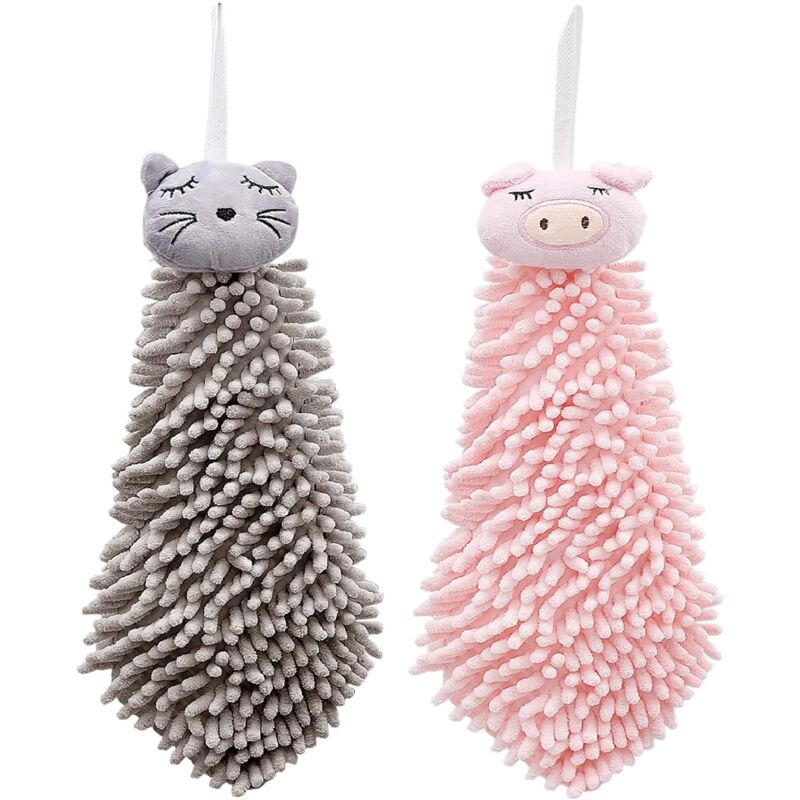 Ersandy - Stück Handtücher für Küche und Bad mit Aufhängeöse, Handtücher Handtücher für Kinder und Erwachsene