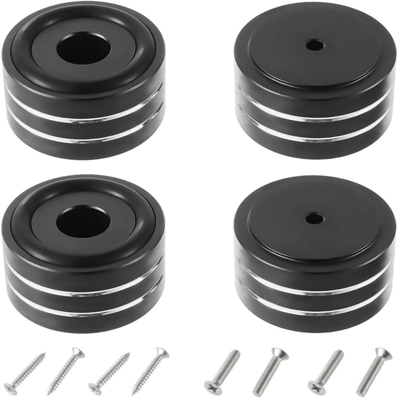 Stück High-Fidelity-Dämpfer, rutschfeste Halterungen, Dämpfer für Lautsprecher, Subwoofer und Heimkinoanlagen (40×20 mm, Schwarz)