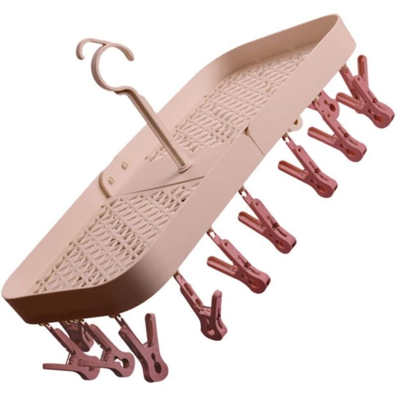 Stück Klappbügel, faltbarer Wäscheständer, faltbare Kleiderbügel, faltbares Krawatten-Aufbewahrungsregal, spurlose Kleiderbügel, Tropfbügel