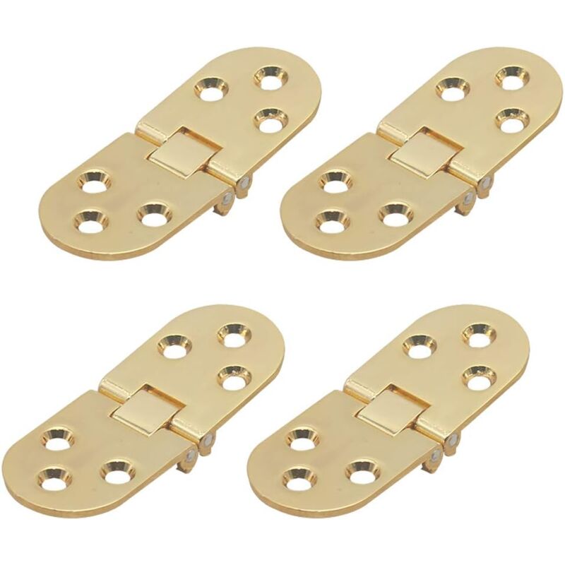 Memkey - Stück Klapptischscharniere, flache Tür, faltbare Schrankscharniere, Zinkmetall, runde Kante, Nähmaschine, Klapptisch, Möbel, Klappregal,