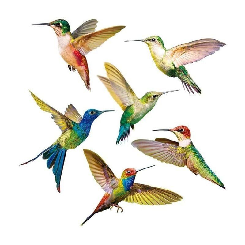 Stück Kolibri-Aufkleber, Vogel-Fensteraufkleber, Antikollisions-Glasaufkleber, PVC-Wandaufkleber mit Kolibri-Muster für Fenster, Wohnzimmer, Büro