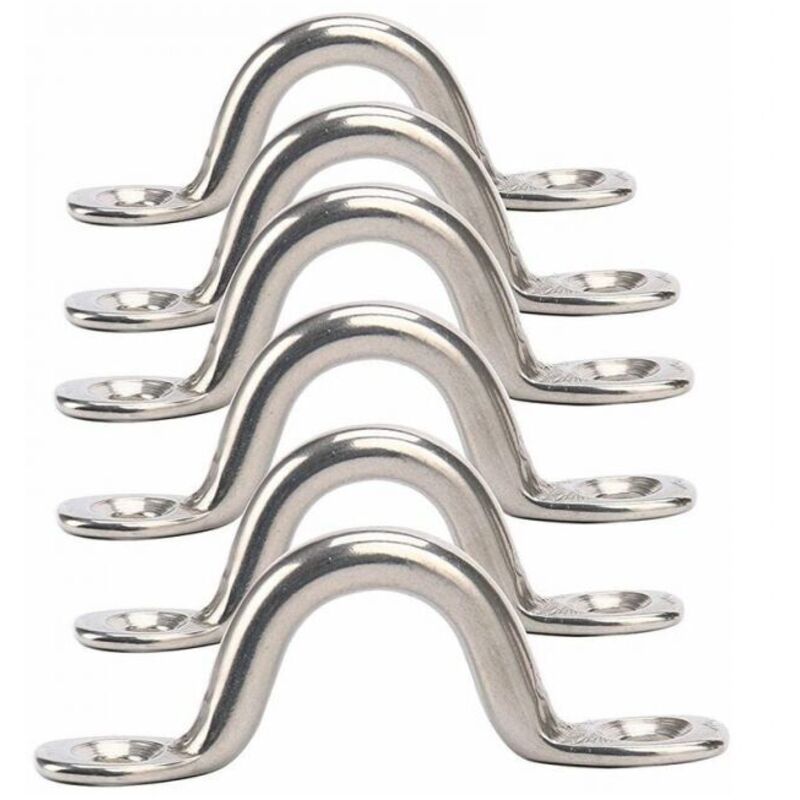 Stück M5 Edelstahl Bimini Top Boot Augenpolster Ösengurte Festmacher Kajak Ankerpunkt Fußmannschlaufe FLITI