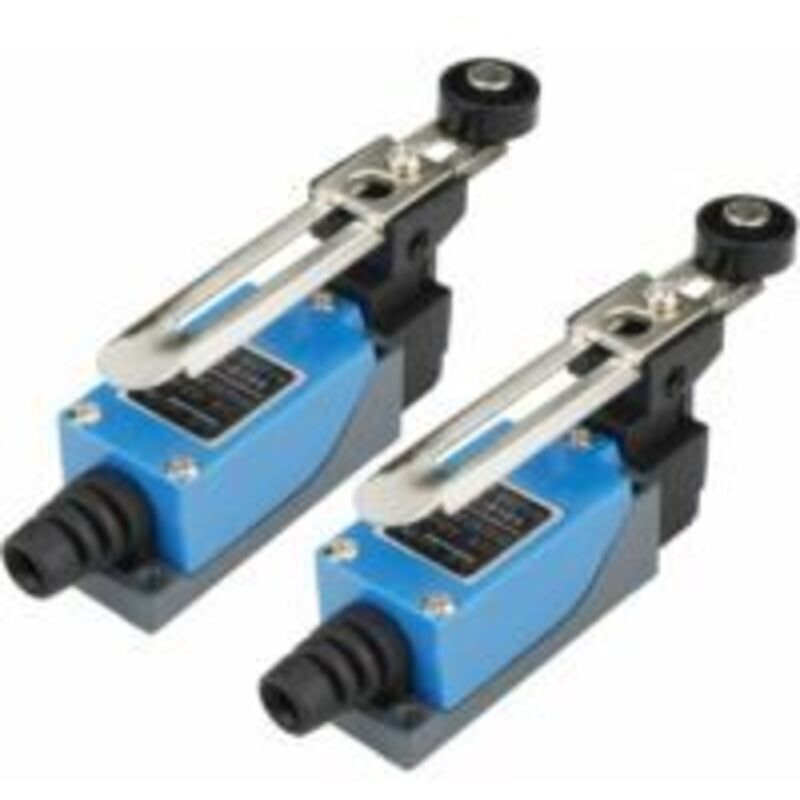 Stück ME-8108 Momentan-Endschalter, Wegschalter, verstellbarer Rollenhebelarm, Arduino-Endschalter NC-NO CNC-Fräse Laser Plasma Router (2 Stück,