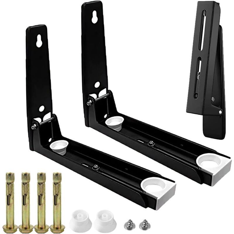 Stück Mikrowellen-Wandhalterung, Wandhalterung Mikrowellenregal, Wandmontiertes Mikrowellenregal, Universal-Mikrowellenherdhalterung