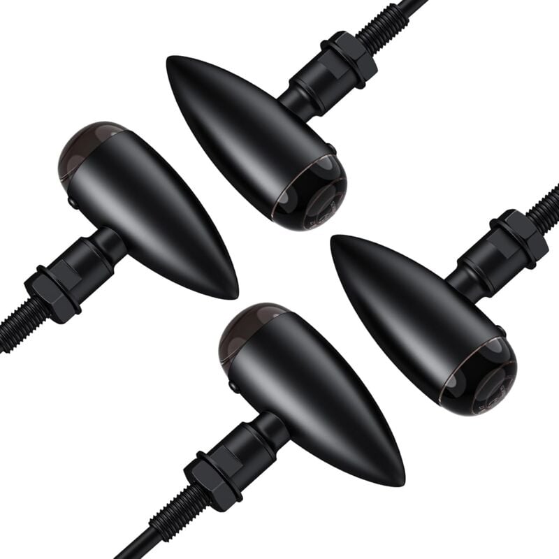 Stück Motorrad-LED-Blinker, Vintage-Motorrad-Blinker, 12 LEDs, Vintage-Motorrad-Blinker, wasserdicht, 12 V, Universal-Blinker, 10 mm Loch für