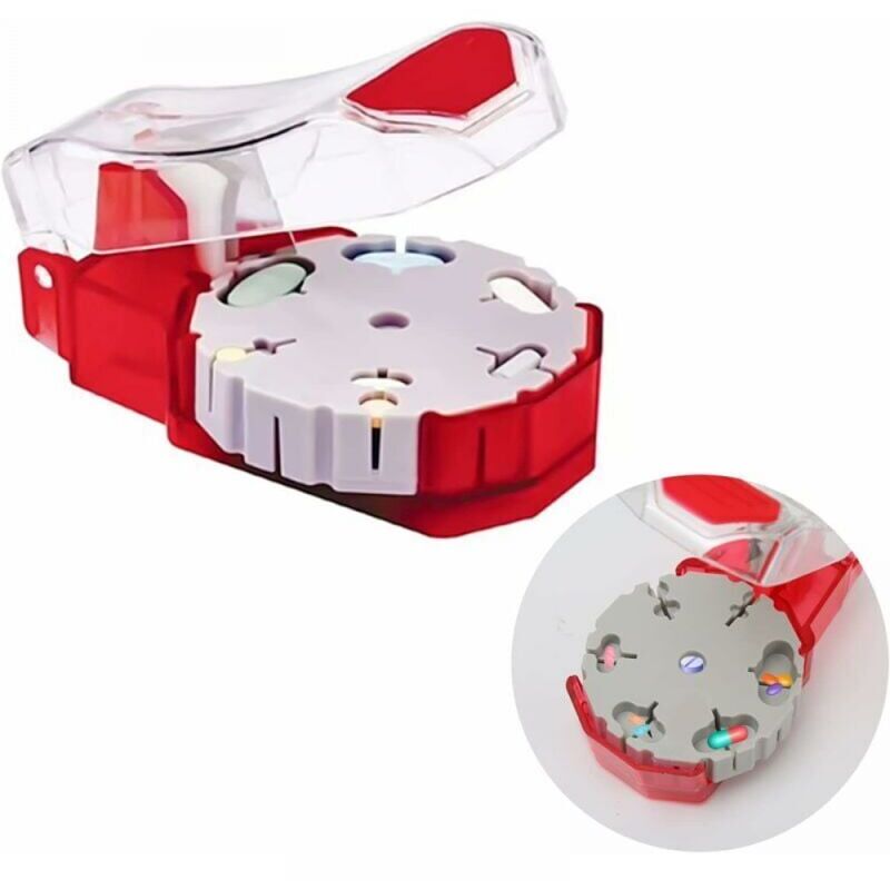 Ymyny - Stück Pillenteiler, zerkleinerte Vitamintabletten, transparenter Pillenteiler zum Teilen und Tragen täglicher Medikamente mumu