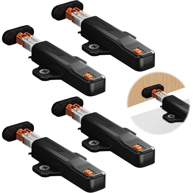 Jalleria - Stück Push-to-Open-Türstopper, Push-to-Open-Türstopper, Push-to-Open-Türdämpfer, Push-to-Open für Schranktür, Schublade, Möbel und Schrank