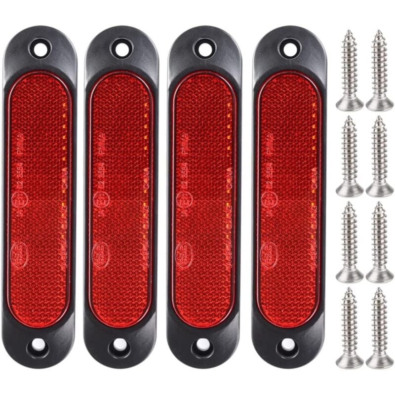Stück rote 12V-24V-Frontseitenmarkierungen mit 27 LEDs für LKW-Anhänger, LED-Heckanhänger-Parkmarkierungs-Blinker für lkw, Bus, Boot, Wohnmobil, lkw,