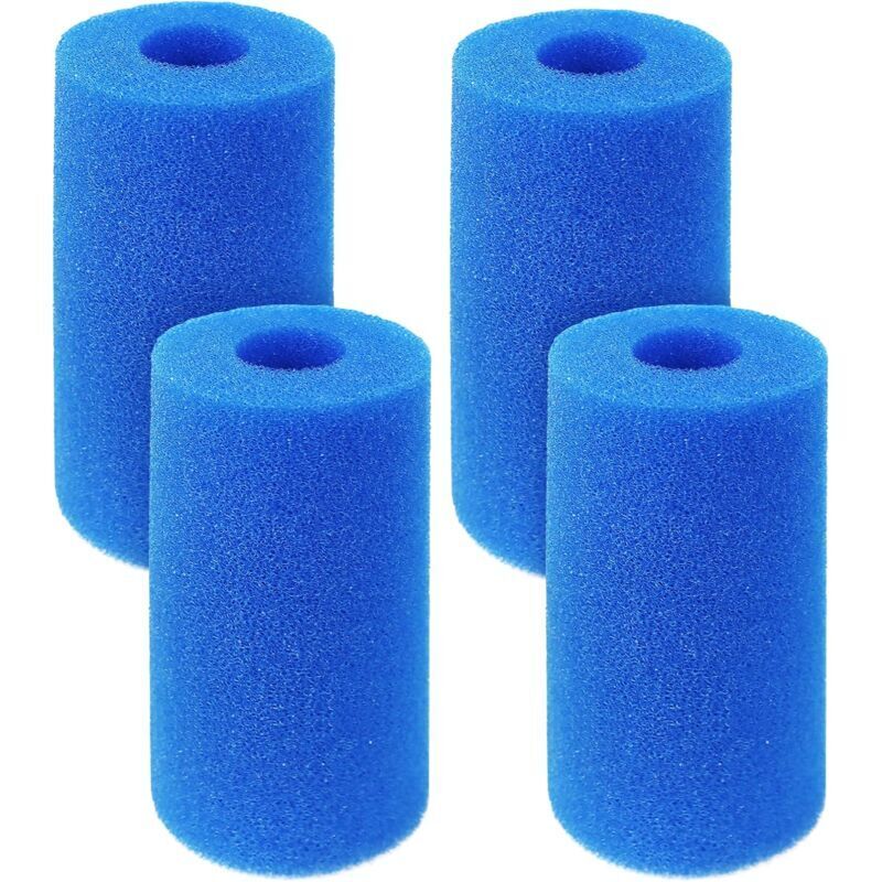 Stück S-Union Typ a Filterschwämme, wiederverwendbare, waschbare Schaumstofffilterkartuschen für Pools, Kartuschenschaumfilter für Intex Typ a Pools,