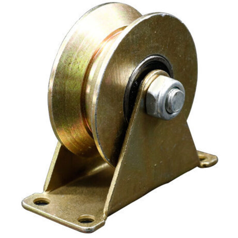 4 Stück Schiebetorräder 50 mm, Stahlräder mit U-Nut, U-Nut-Rad für umgekehrte Schienen, Industriemaschinen, Rolltore, Tragkraft 200 kg pro Rad