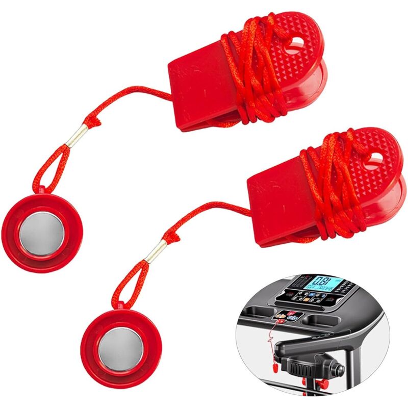 Stück Universal-Laufband-Magnet-Sicherheitsschlüssel, Laufband-Sicherheitszubehör, Notfallkauf, Magnetschalter für sicheres Training