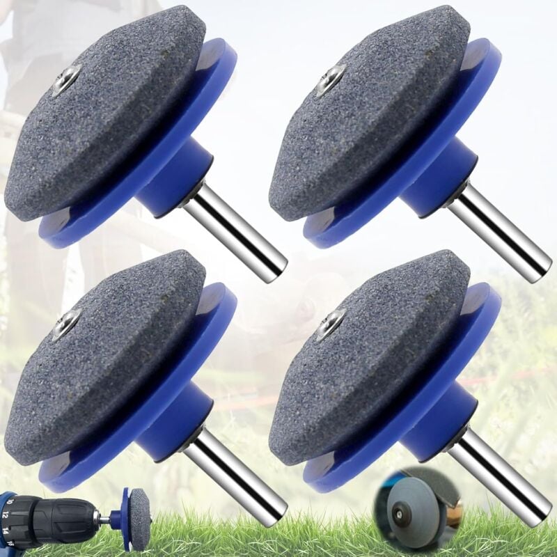 Stück Universal-Rasenmäher-Klingenschärfer, Rasenmäher-Schärfer, Rasenmäher-Zubehör zum Schleifen und Auswuchten von Rasenmähern, Gartengeräten