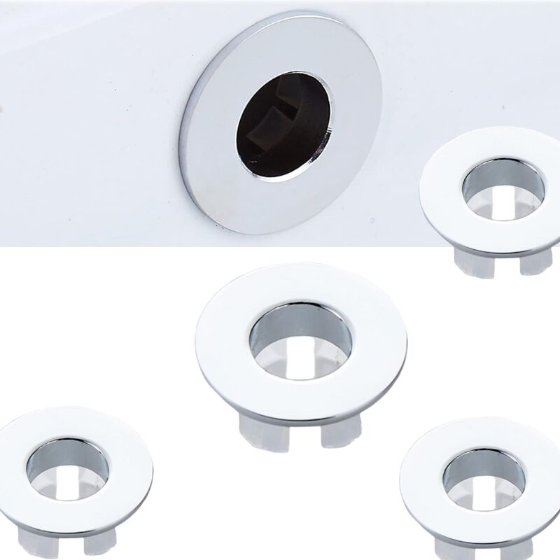 Stück Waschbecken Überlaufring, Waschbecken Überlaufringe Waschbecken Überlaufring Waschbecken Überlaufabdeckung, 22-24 mm, Für Badezimmer