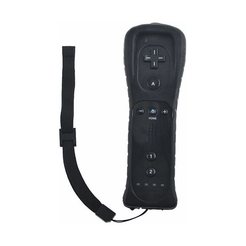 Mumu - Stück Wii Linker Controller mit Motion Plus, Wii Controller Remote Wii Remote Motion Plus Controller Eingebaut (Schwarz)