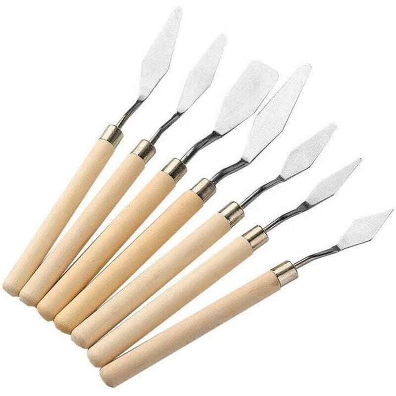 Stücke malerei messer ölgemälde spachtel malerei messer acryl malerei messer maler malerei palette messer