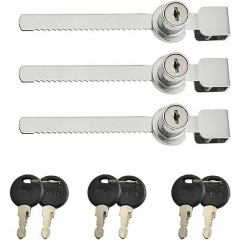 Stücke Terrarium Glas Schiebetürschloss für Schaufenster, Glasschiebetürschlösser, Nockenschlösser, Briefkasten-Schubladenschrankschloss mit 6