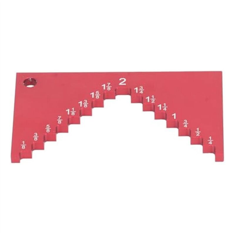 Tlily - Stufentiefenmesser für Oberfräse und Tischkreissäge, Höhensatz der Einstellblöcke, Aluminiumlehre, Klarheit