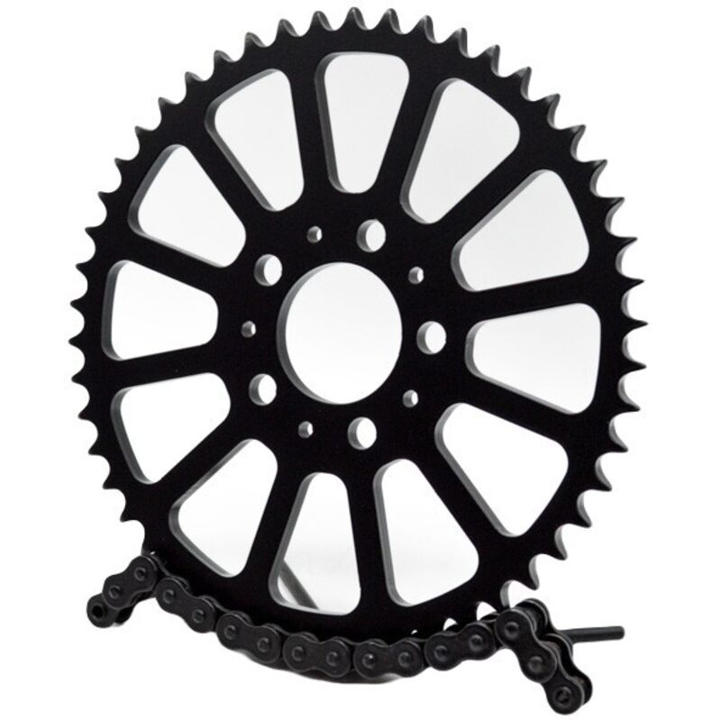 Stunt-Stahlkettenrad 50t 530 Harley Davidson Dyna FXD Glide Sportster 883 1200 1450 1600 Stunt Club Style