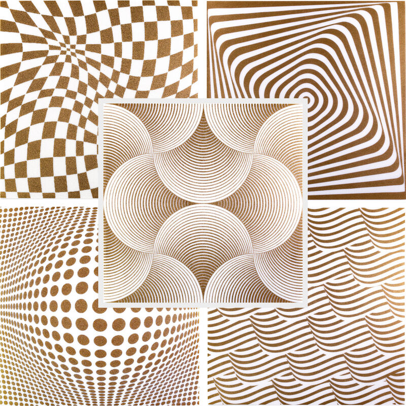 Styroporplatten 50x50cm aus Styropor, optische Täuschungen Deckenplatten gold Restposten: 30 Quadratmeter, Disco Gold