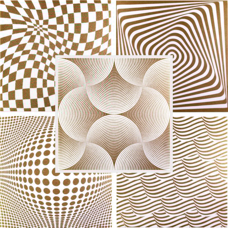 Styroporplatten 50x50cm aus Styropor, optische Täuschungen Deckenplatten gold Restposten: 30 Quadratmeter, Moto Gold