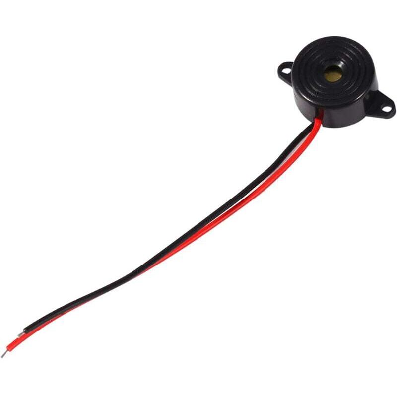 KZQ - Summer, dc 3–24 v, 8595 dB, piezoelektrischer Alarmsummer, elektronischer Tonalarm, 12-V-Sounder mit 110 mm Kabel für Computer, Drucker,