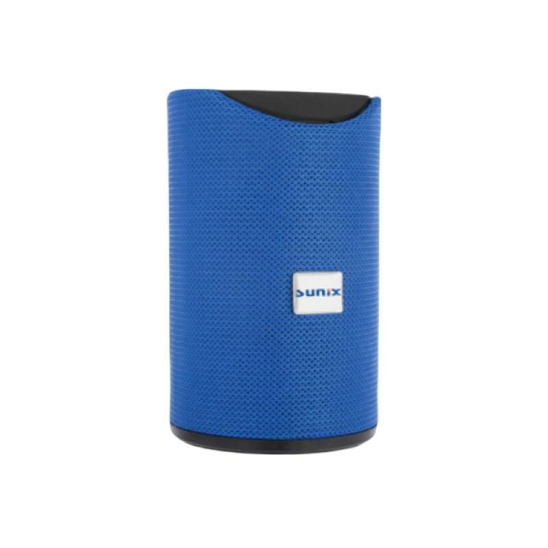 Tragbarer Bluetooth Speaker Lautsprecher 360 Stereo Surround Aux Lange Laufzeit blau - Sunix