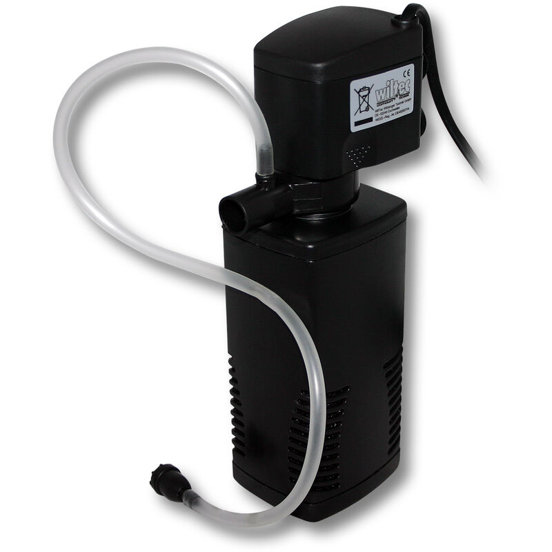 JP-022F Strömungspumpe 600l/h 8W Aquarium Pumpe mit 1-stufigem Aquarium Filter und 45° schwenkbarer Düse für Süßwasser Aquarium - Sunsun