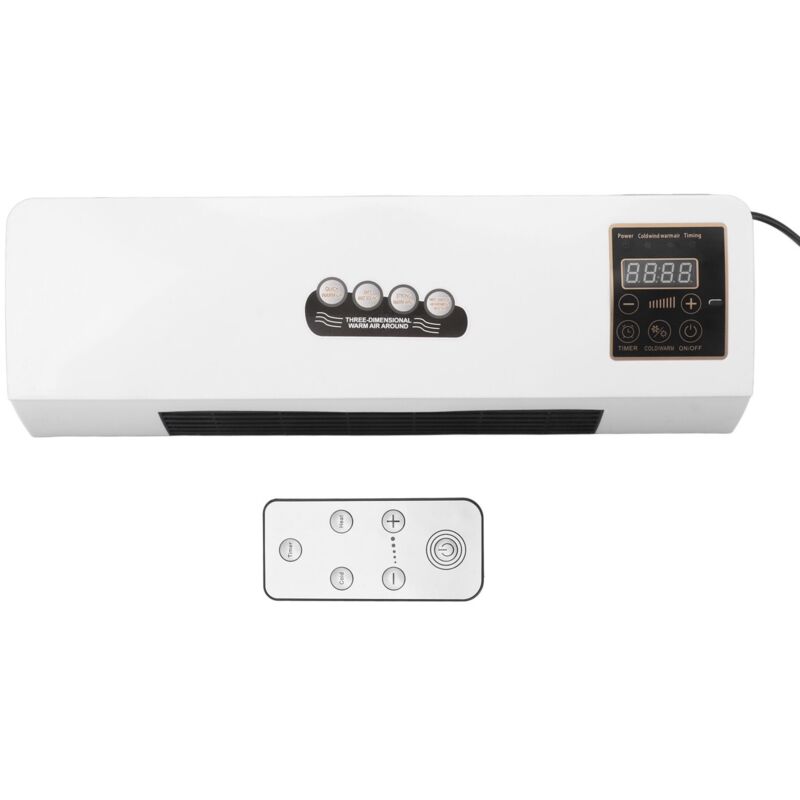 SUNXURY Eosnow, Kleine Heizung, Tragbare Elektrische Wandheizung, Heizung Für Badezimmer Und Schlafzimmer, Kalt Und Warm, Touch-Modell